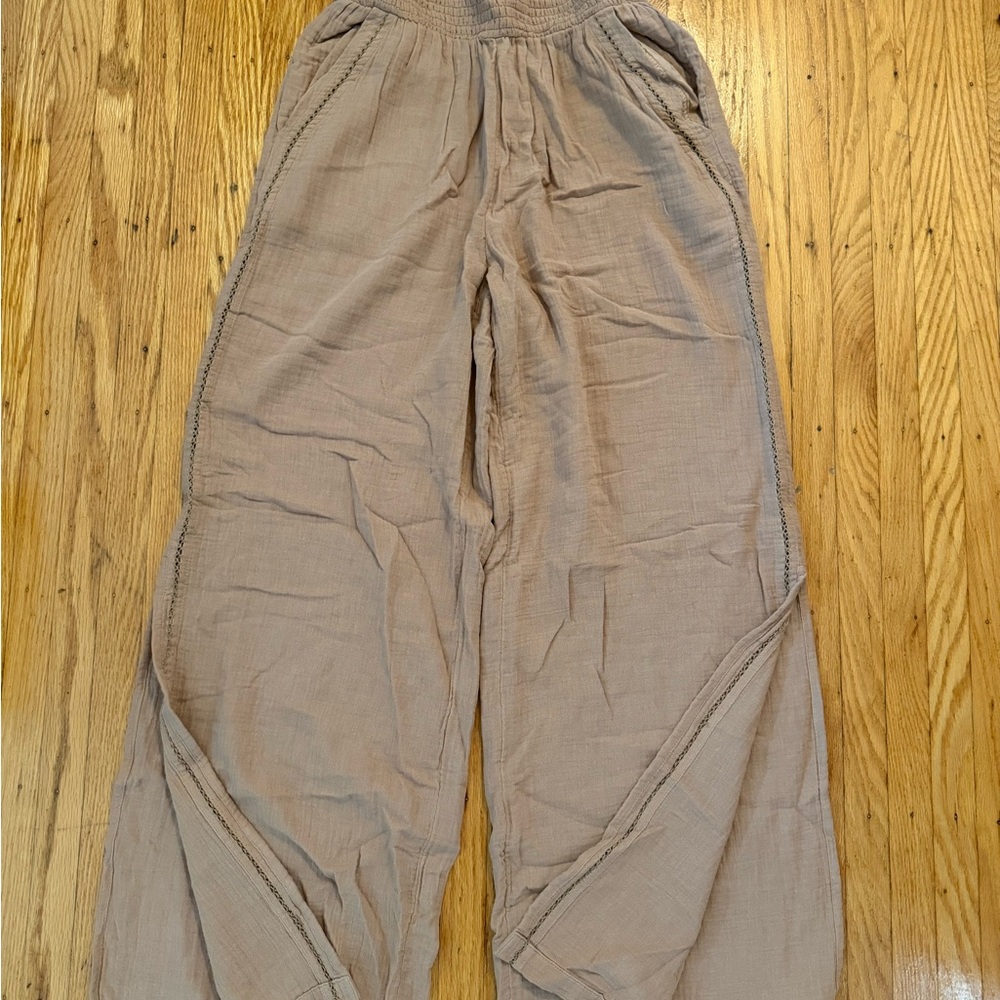 Aerie wide leg linen pants
